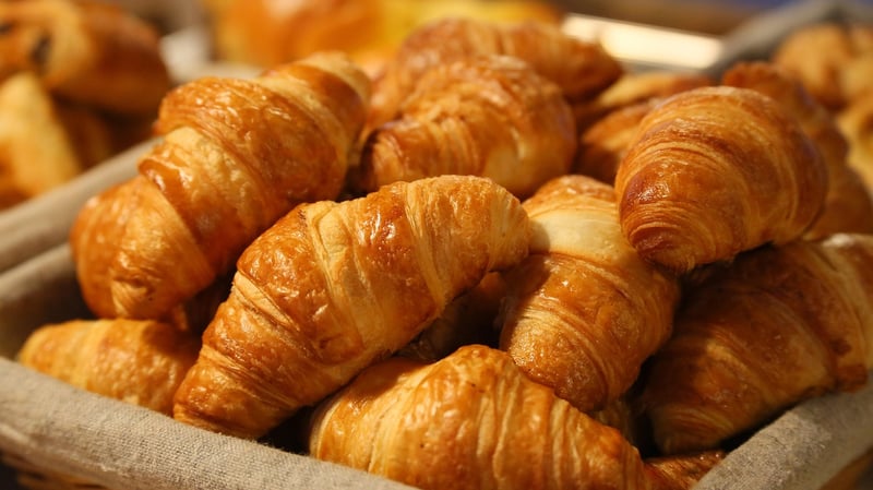 Baking croissants